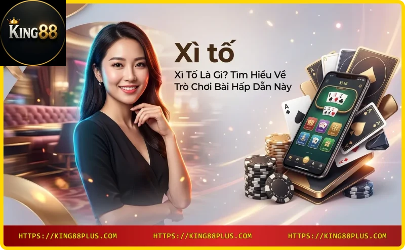 Bàn xì tố online với bài và chip tại King88