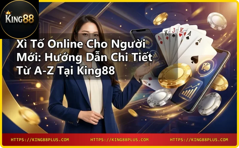 Bàn xì tố online với bài và chip tại King88