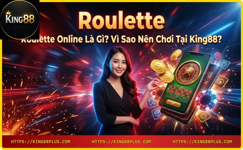 Bánh xe Roulette với bóng lăn tại King88