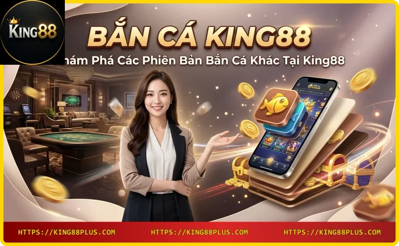 Các phiên bản game bắn cá tại King88: Bắn cá long vương, Bắn cá thần rồng và Bắn Cá King88