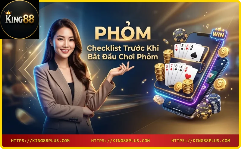 Checklist chơi Phỏm online - laptop, cà phê, sổ tay chuẩn bị trước khi chơi