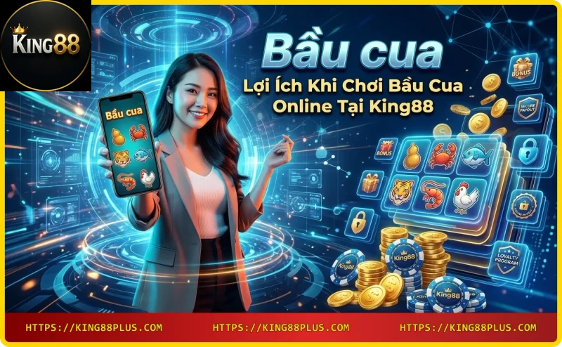 Chơi Bầu cua online trên điện thoại tại King88 với nhiều ưu đãi