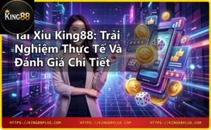 Điện thoại hiển thị giao diện game tài xỉu online với các biểu tượng xúc xắc phát sáng neon