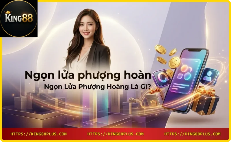 Giao diện game Ngọn lửa phượng hoàng với biểu tượng phượng hoàng lửa