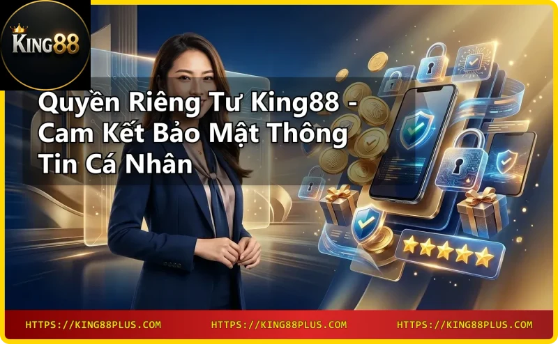 Hình ảnh minh họa bàn tay tương tác với giao diện bảo mật kỹ thuật số, thể hiện khái niệm Quyền Riêng Tư