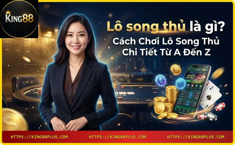 Màn hình điện thoại hiển thị giao diện đặt cược lô song thủ với hai số 23 và 32