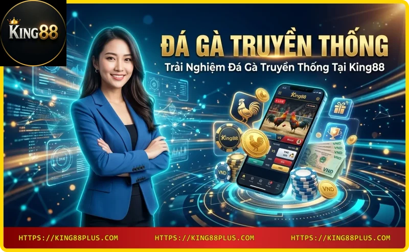 Người chơi theo dõi đá gà truyền thống qua livestream tại King88