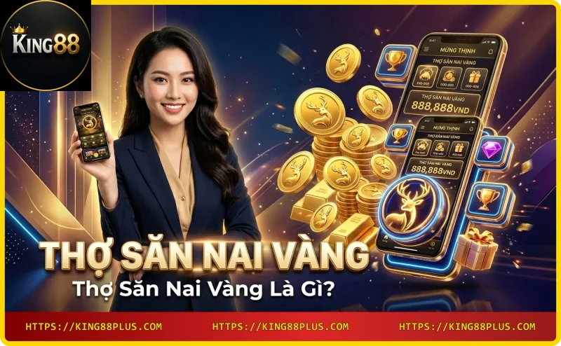 Slot game Thợ săn nai vàng với nai vàng và biểu tượng casino