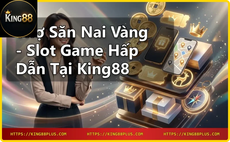 Slot game Thợ săn nai vàng với nai vàng và biểu tượng casino