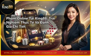 Tổng quan Phỏm online tại King88 - giao diện game trên máy tính bảng, chip vàng và điện thoại